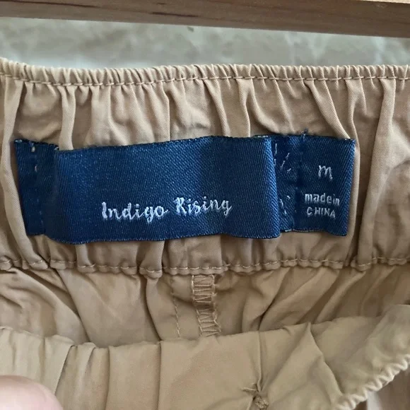 Indigo Rising Tan Khaki Colored Jogger Pants Size Medium - Picture 4 of 8